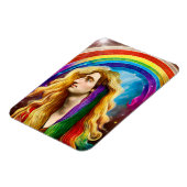 Rainbow Deity Man of All Liebe Fantasy Art Magnet (Linke Seite)