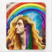 Rainbow Deity Man of All Liebe Fantasy Art Mousepad (Vorne)