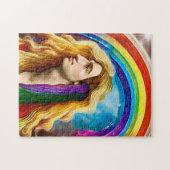Rainbow Deity Man of All Liebe Fantasy Art Puzzle (Horizontal)