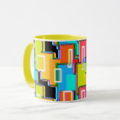 Rainbow Deko Zuhause Living Abstrakt Tasse (Vorderseite Links)