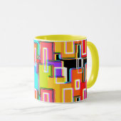 Rainbow Deko Zuhause Living Abstrakt Tasse (VorderseiteRechts)