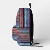 Rainbow Denim Pattern Bedruckter Rucksack (Rechts)