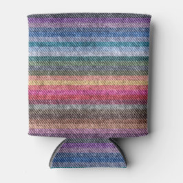 Rainbow Denim Pattern Dosenkühler