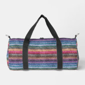 Rainbow Denim Pattern Duffle Bag (Vorderseite)