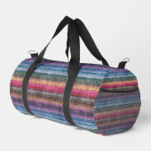 Rainbow Denim Pattern Duffle Bag (Rechte Ecke)