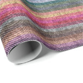 Rainbow Denim Pattern Geschenkpapier (Rolleneckpunkt)