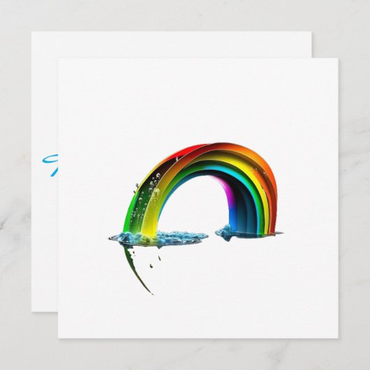 RAINBOW - DENKEN SIE AN SIE! Karte (Vorne/Hinten)