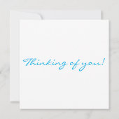 RAINBOW - DENKEN SIE AN SIE! Karte (Rückseite)