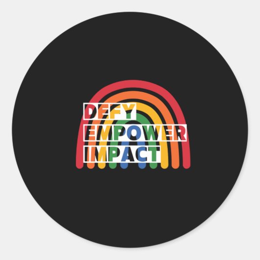 Rainbow Depower Impact Aufkleber (Vorderseite)