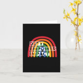 Rainbow Depower Impact Aufkleber Karte (Gelbe Blume)