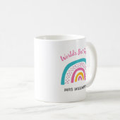 Rainbow: Der beste Lehrer der Welt Kaffeetasse (VorderseiteRechts)
