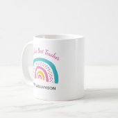 Rainbow: Der beste Lehrer der Welt Kaffeetasse (Vorderseite Links)