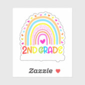 Rainbow der zweiten Stufe, wo das Abenteuer beginn Aufkleber (Blatt)