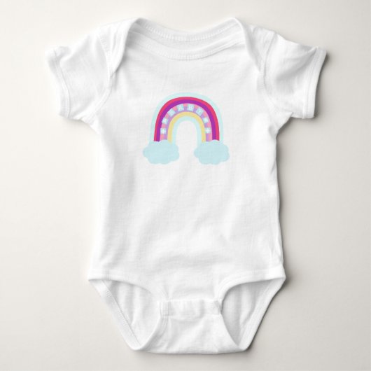 Rainbow Design Baby Bodysuit Strampler (Vorderseite)