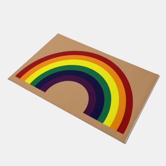Rainbow Design Mat, Kinderzimmer Fußmatte (Schrägansicht)