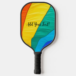Rainbow-Design mit Personalisierung Pickleball Schläger