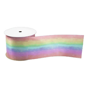 Rainbow Design Satin Ribbon Satinband