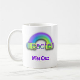 Rainbow Design Teacher Tasse