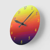 Rainbow-Design-Uhr Runde Wanduhr (Winkel)