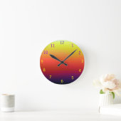 Rainbow-Design-Uhr Runde Wanduhr (Zuhause)