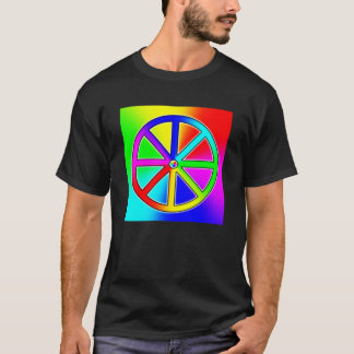 Rainbow Dharma Wheel - Buddhist T-Shirt