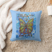 Rainbow Diabetes Butterfly Unterstützende Gedichtk Kissen (Decke)