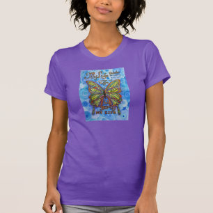 Rainbow Diabetes Mein Leben Meine Wahl Schmetterli T-Shirt