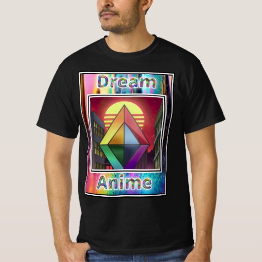 Rainbow Diamond Dream Anime T-Shirt (Vorderseite)