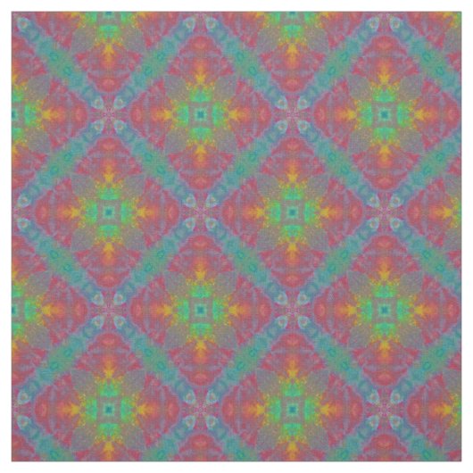 Rainbow Diamond Gefärbte Krawatte Stoff (Muster)