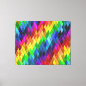 Rainbow Diamond Geometric Muster Leinwanddruck (Vorderseite)