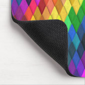 Rainbow Diamond Geometric Muster Mousepad (Ecke)
