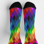 Rainbow Diamond Geometric Muster Socken (Oben)