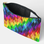 Rainbow Diamond Geometric Muster Zubehörtasche (Offen)