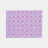Rainbow Diamond Kariert Modern Country Fleecedecke (Vorderseite (Horizontal))