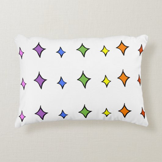 Rainbow Diamond Kissen (Vorderseite)