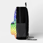 Rainbow Diamond Pattern Alles über Print-Rucksack Bedruckter Rucksack (Rechts)