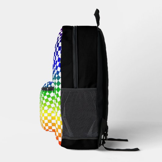 Rainbow Diamond Pattern Alles über Print-Rucksack Bedruckter Rucksack (Rechts)