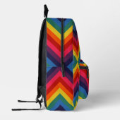 Rainbow Diamond Pattern Bedruckter Rucksack (Links)