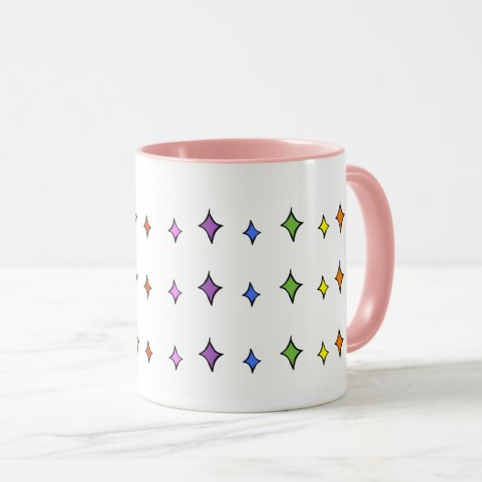 Rainbow Diamond Tasse (VorderseiteRechts)