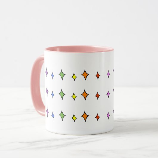 Rainbow Diamond Tasse (Vorderseite Links)