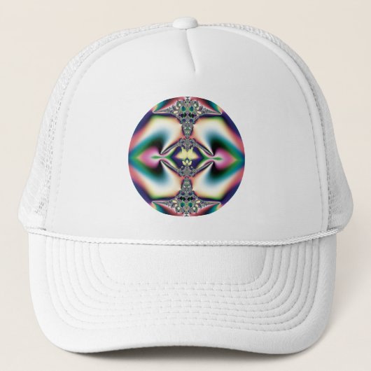 Rainbow Diamond Truckerkappe (Vorderseite)
