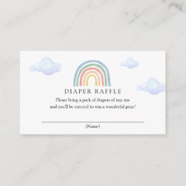 Rainbow Diaper Raffekarte Begleitkarte