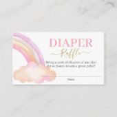 Rainbow Diaper Raffelkarte Begleitkarte (Vorderseite)