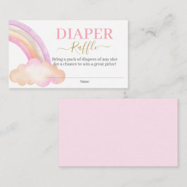 Rainbow Diaper Raffelkarte Begleitkarte