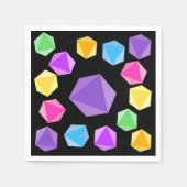 Rainbow Dice Serviette (Vorderseite)