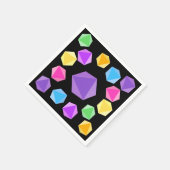 Rainbow Dice Serviette (Ecke)