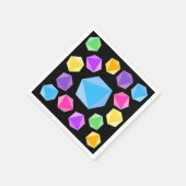 Rainbow Dice Serviette (Ecke)