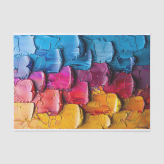 Rainbow Dick Oil Paint Brushstroke Decoupage Seidenpapier