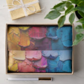 Rainbow Dick Oil Paint Brushstroke Decoupage Seidenpapier (Geschenk)