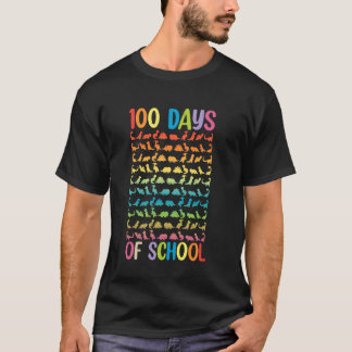 Rainbow Dinosaur 100 Tage Schulfeier T-Shirt